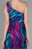 Robe de Soirée Longue Mousseline Fushia ABU2882