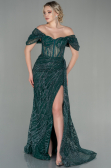 Robe de Soirée Longue Émeraude ABU2706