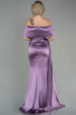 Robe de Soirée Longue Satin Lavande ABU2893