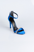 Chaussure De Soirée Satin Bleu Saxe AB702