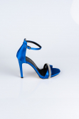 Chaussure De Soirée Satin Bleu Saxe AB702