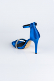 Chaussure De Soirée Satin Bleu Saxe AB702