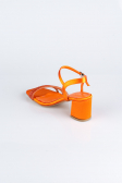 Chaussure de soirée Satin Orange ABS1104