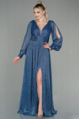 Robe de Soirée Longue Indigo ABU2905