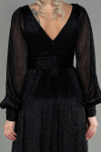 Robe de Soirée Longue Noir ABU2905