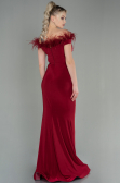 Robe de Soirée Longue Rouge Bordeaux ABU2906