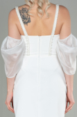 Robe de Cérémonie Longue Blanc ABU2911
