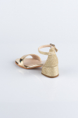 Chaussure D’enfant Avec Mirroir Or SE768