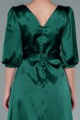 Robe de Cérémonie Midi Satin Émeraude ABK1409