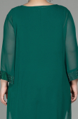 Robe De Soirée Mousseline Longue Émeraude ABT083