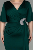 Robe Grande Taille Longue Émeraude ABU2441