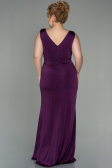 Robe Grande Taille Longue Violet ABU2931