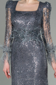 Robe Queue de Poisson Longue Anthracite ABU2938