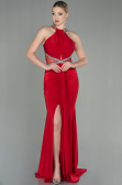 Robe Queue de Poisson Longue Rouge ABU2940