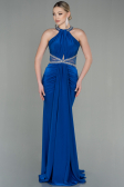 Robe Queue de Poisson Longue Bleu Saxe ABU2940