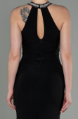 Robe Queue de Poisson Longue Noir ABU2940