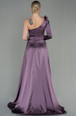 Robe de Soirée Longue Satin Lavande ABU2610
