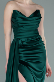 Robe Grande Taille Midi Mousseline Émeraude ABU1598