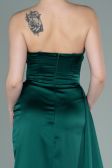 Robe Grande Taille Midi Mousseline Émeraude ABU1598