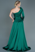 Robe de Soirée Longue Satin Émeraude ABU2610
