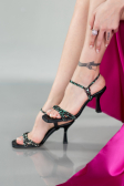 Chaussure de soirée Cuir Noir ABD1106