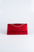 Sac de Soirée Luxe Satin Rouge SH818