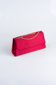 Sac de Soirée Luxe Satin Couleur Cerise SH818