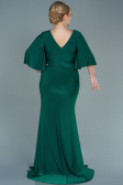 Robe de Soirée Grande Taille Longue Satin Émeraude ABU2646