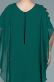 Robe De Soirée Grande Taille Mousseline Émeraude ABT080
