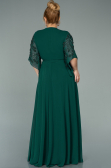 Robe De Soirée Grande Taille Mousseline Longue Émeraude ABU2071