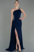 Robe de Soirée Longue Bleu Marine ABU2964