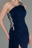 Robe de Soirée Longue Bleu Marine ABU2964