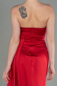Robe de Soirée Longue Satin Rouge ABU2965