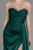 Robe de Soirée Longue Satin Émeraude ABU2965