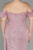 Robe Grande Taille Longue Squameuse Poudre ABU2973