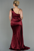 Robe Grande Taille Longue Rouge Bordeaux ABU2932
