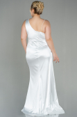 Robe Grande Taille Longue Blanc ABU2932