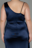 Robe Grande Taille Longue Bleu Marine ABU2932