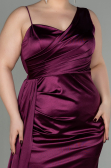 Robe Grande Taille Longue Prune ABU2932