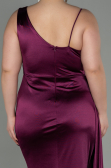 Robe Grande Taille Longue Prune ABU2932