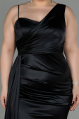 Robe Grande Taille Longue Noir ABU2932
