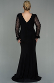 Robe de Soirée Grande Taille Longue Noir ABU2976