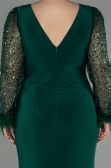 Robe de Soirée Grande Taille Longue Émeraude ABU2976