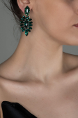 Boucle d'Oreille Émeraude UK528