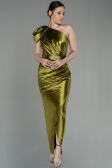 Robe de Soirée Longue Pistache vert ABU2982