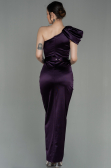 Robe de Soirée Longue Violet Foncé ABU2982