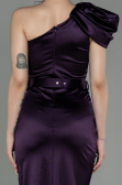 Robe de Soirée Longue Violet Foncé ABU2982