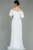 Robe de Soirée Longue Blanc ABU2983