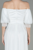 Robe de Soirée Longue Blanc ABU2983