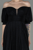 Robe de Soirée Longue Noir ABU2983